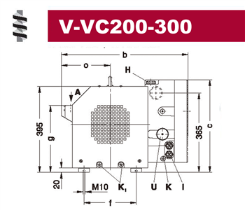 V-VC真空泵  -  V-VC200-300代表圖